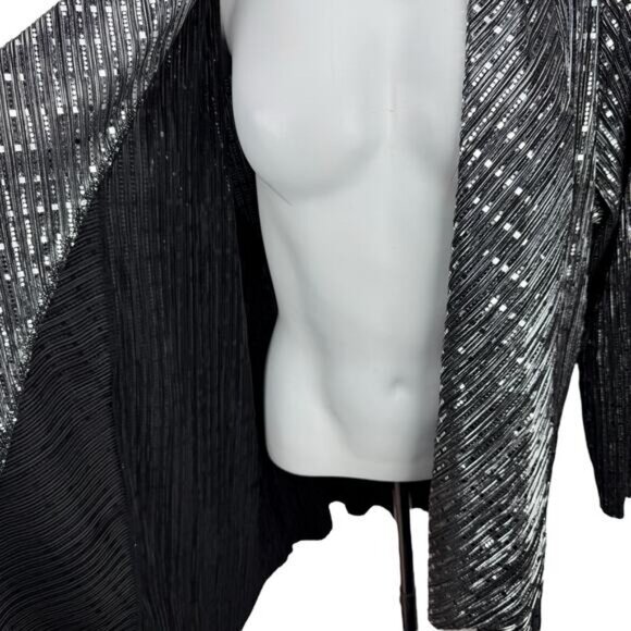 FRANK LYMAN Shimmering Sequins Cover Up Women's Plus Size 16 - Picture 3 of 5